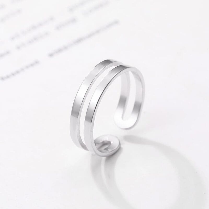 Bague Double Couche Réglable