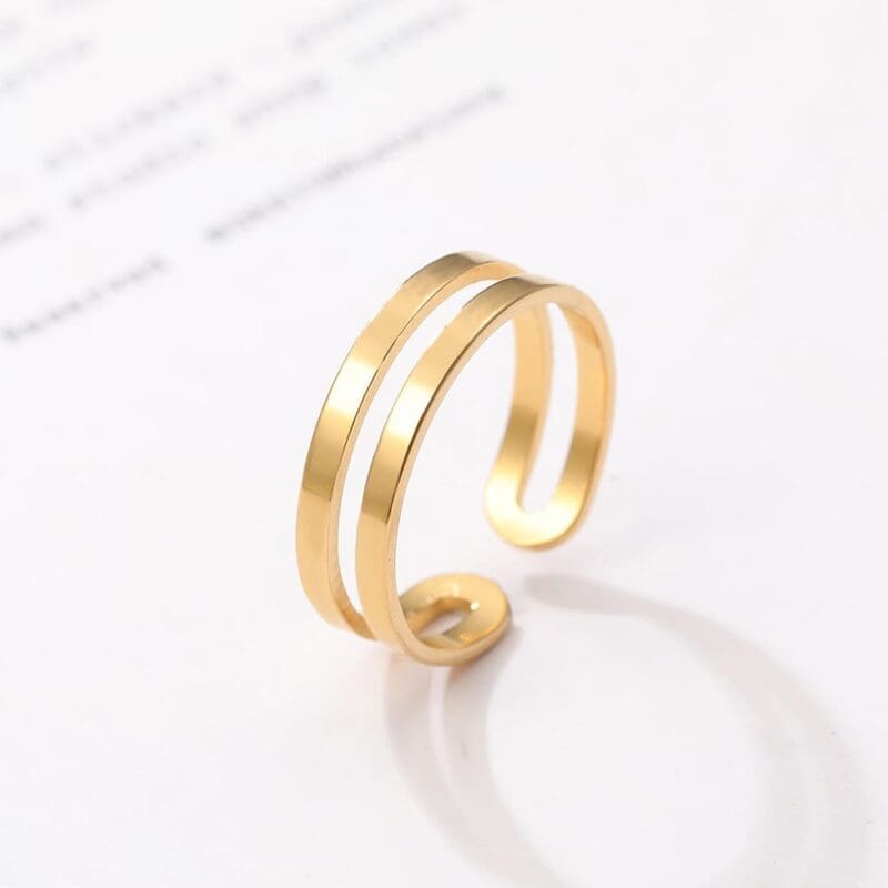 Bague Double Couche Réglable