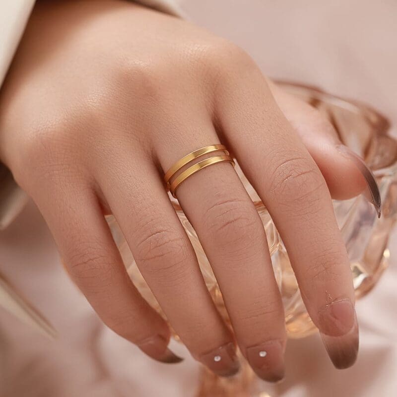 Bague Double Couche Réglable