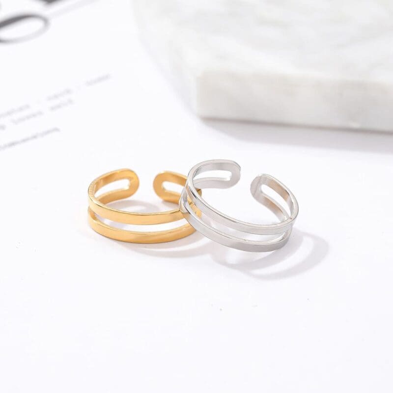 Bague Double Couche Réglable