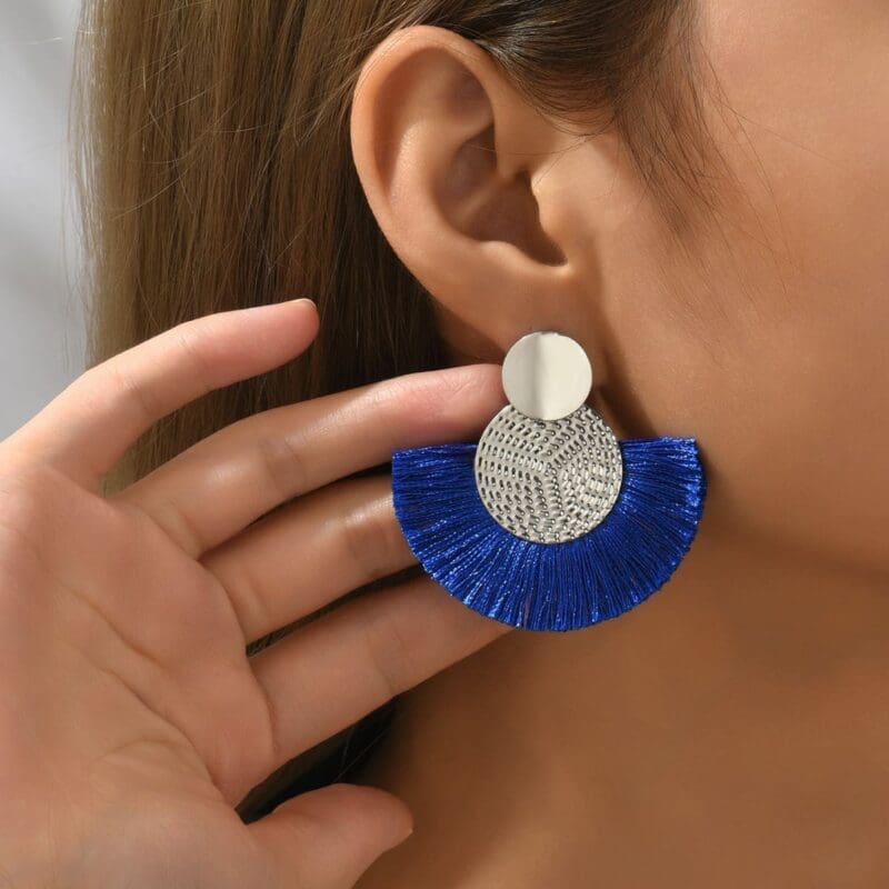 Boucles d’oreilles Bohème à pompons