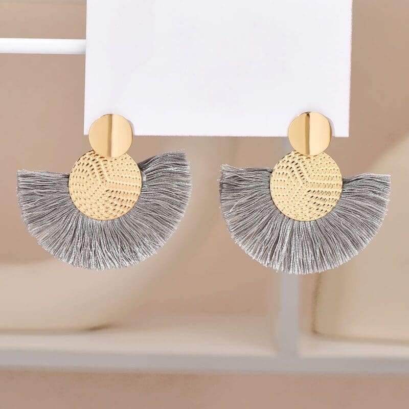 Boucles d’oreilles Bohème à pompons