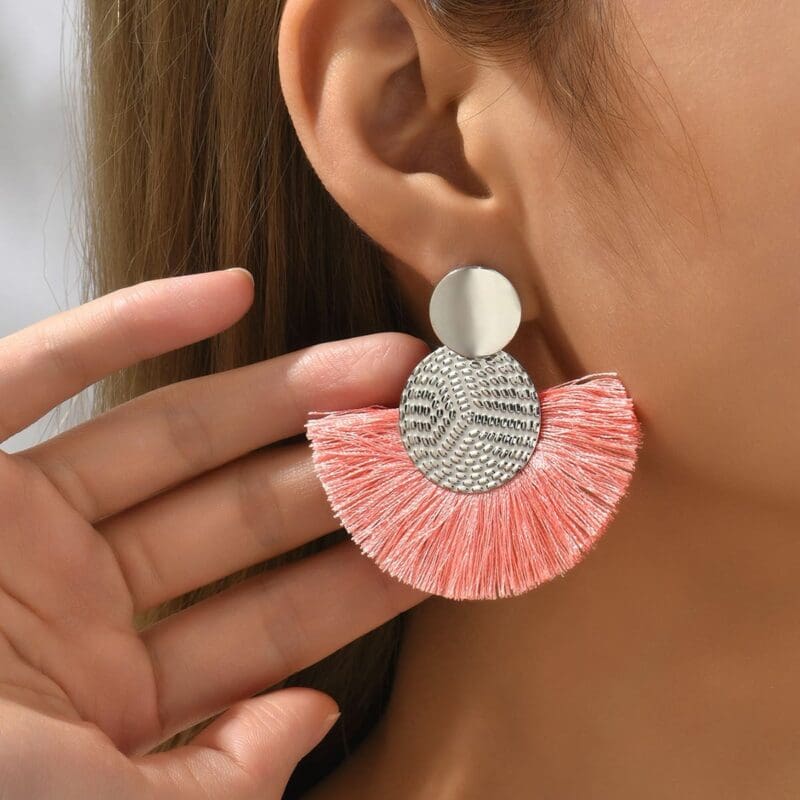 Boucles d’oreilles Bohème à pompons