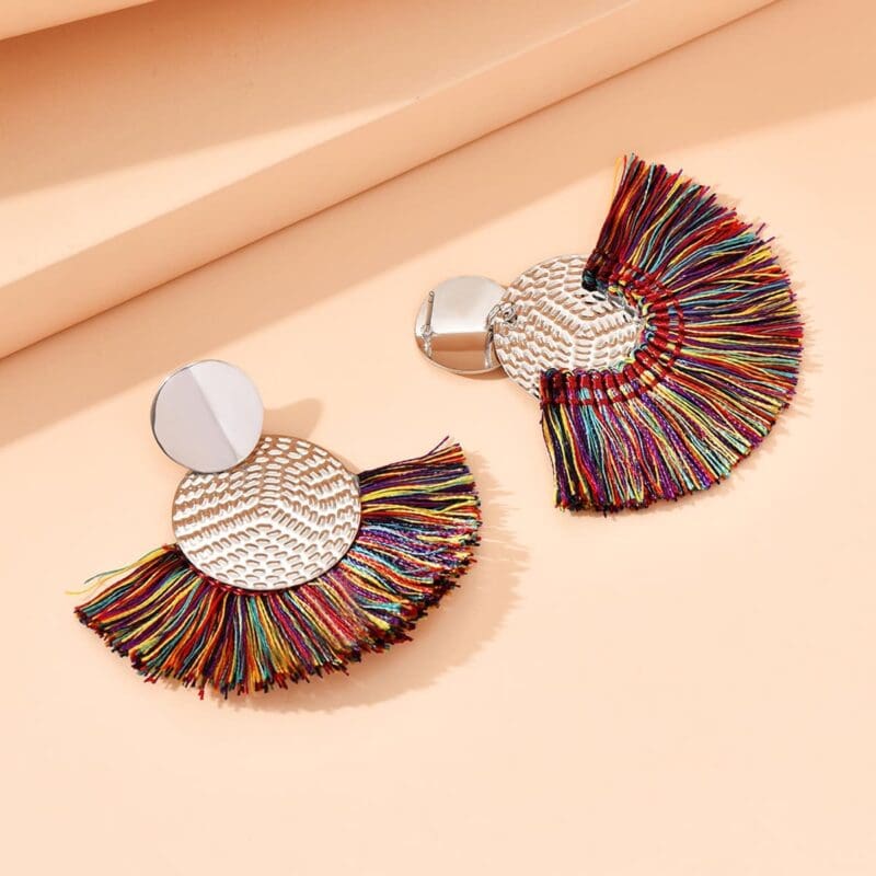 Boucles d’oreilles Bohème à pompons