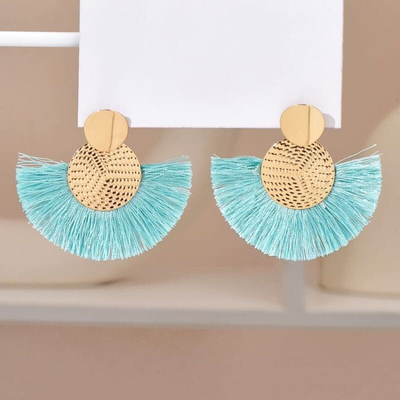 Boucles d’oreilles Bohème à pompons