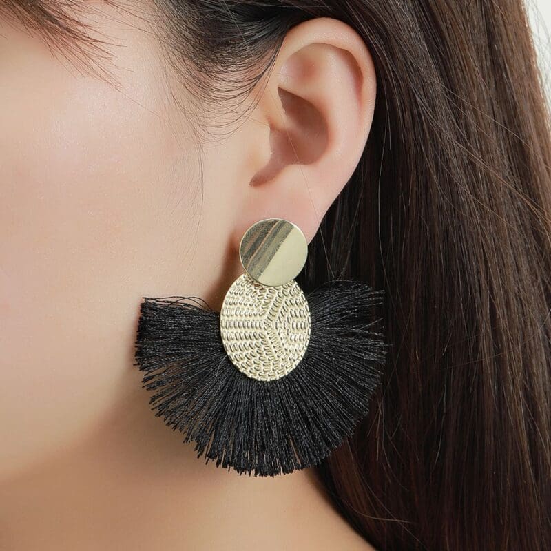 Boucles d’oreilles Bohème à pompons