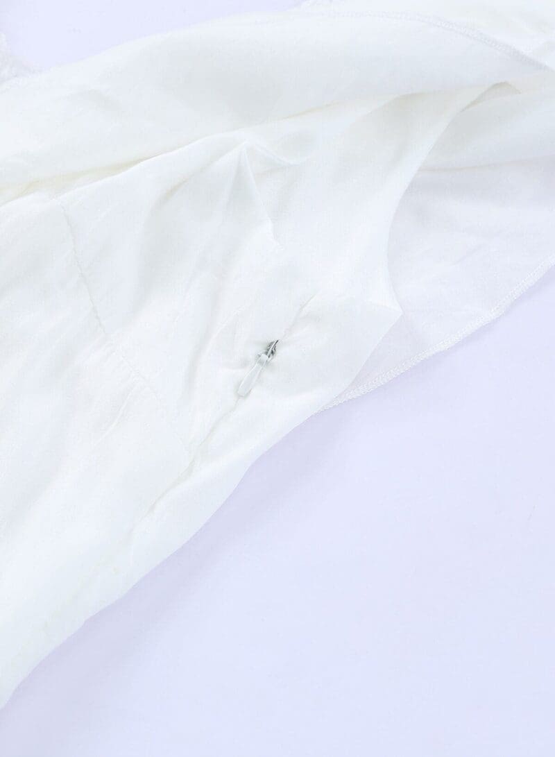 Robe Bohème Longue Blanche en Dentelle
