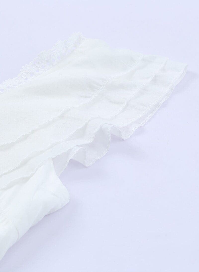 Robe Bohème Longue Blanche en Dentelle