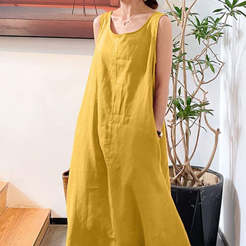 Robe Bohème Maxi Coton et Lin