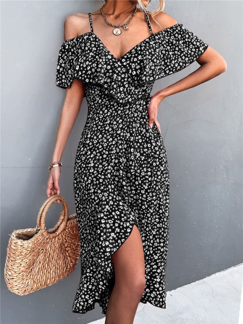 Robe Bohème Sexy à fleurs