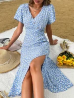 Bohème robe portefeuille