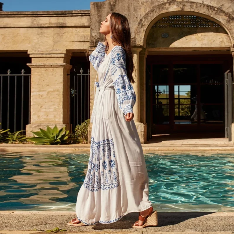 robe boheme coton