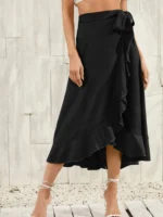 Jupe bohème ample portefeuille