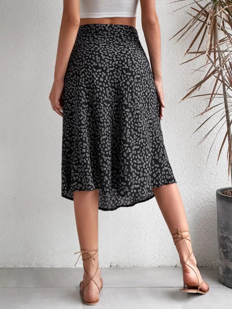 Jupe bohème longue couleur noire