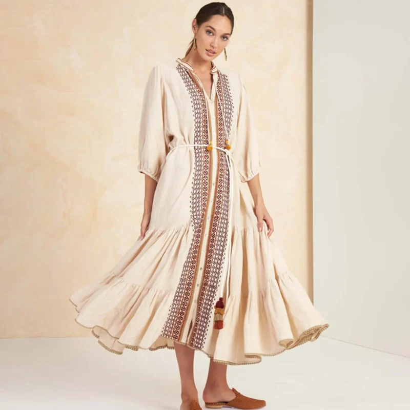 robe boheme 100% coton