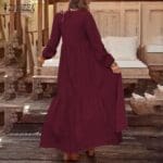 robe bohème bordeaux