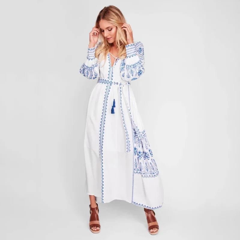 robe boheme coton