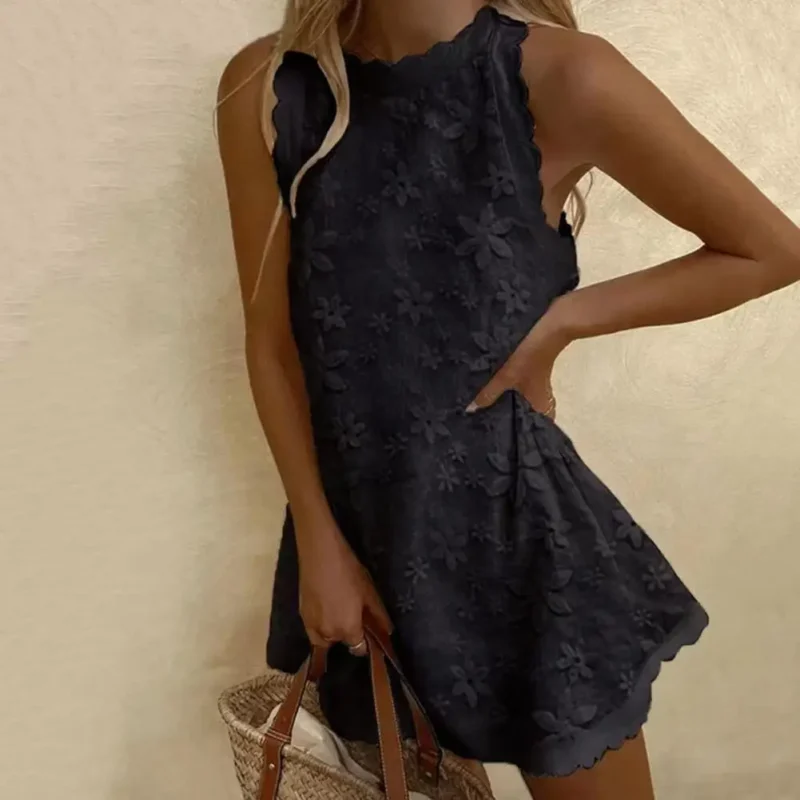robe boheme courte noire