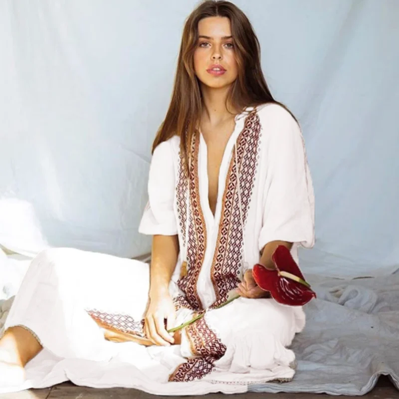 robe en coton bohème