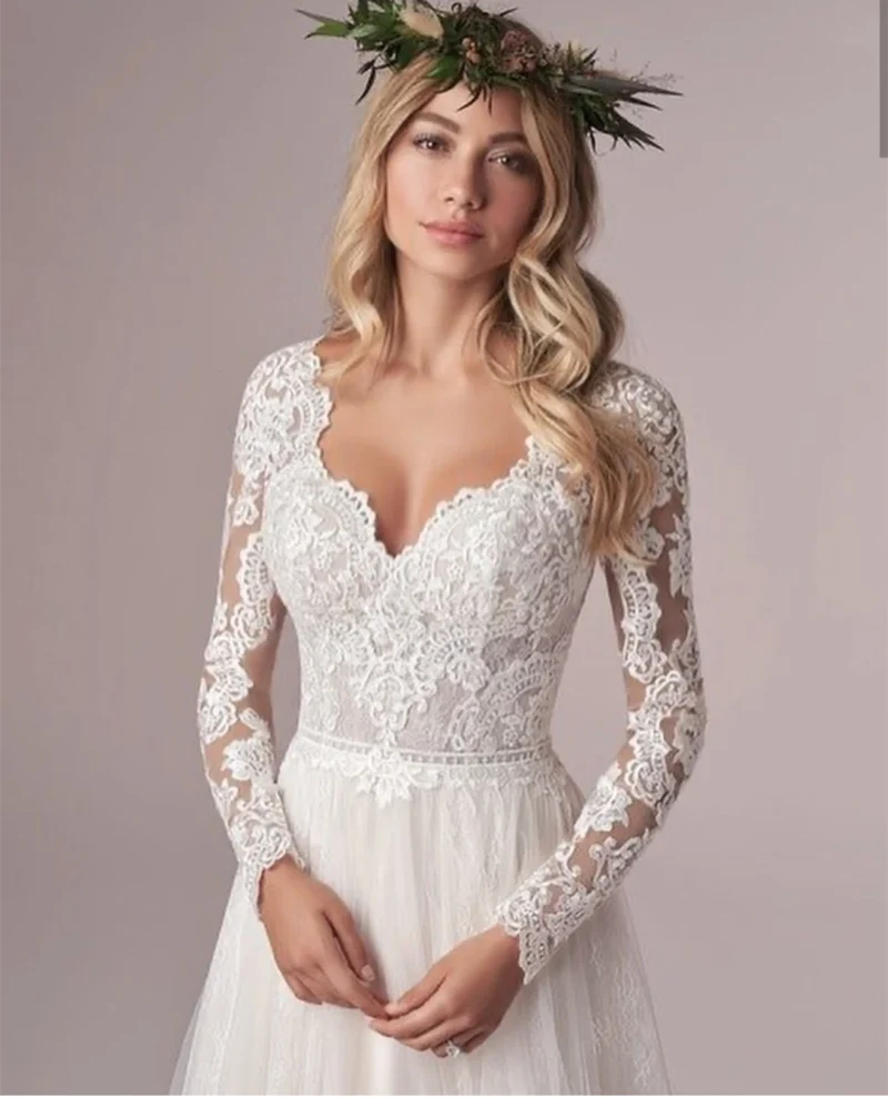 Robe chic dos nu de mariée bohème