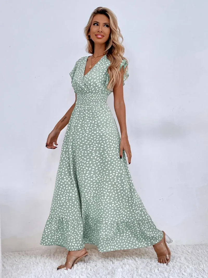 Robe chic mariage bohème invitée