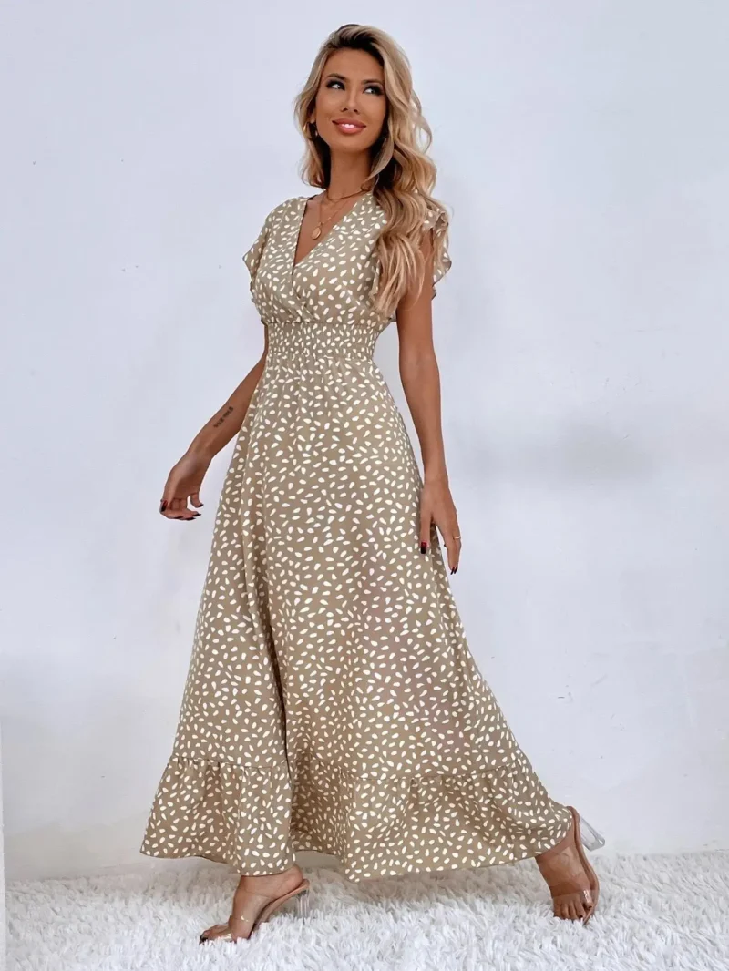 Robe chic mariage bohème invitée