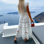 Robe en broderie bohème anglaise