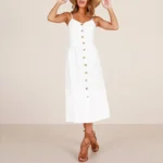 Robe épaule bohème longue dénudée blanche