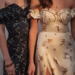 Robe épaule dénudée bohème