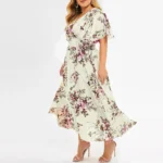 robe grande taille bohème chic ivoire