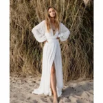 robe longue bohème en lin